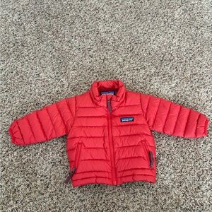 Patagonia Baby Bright Red Puffer Coat